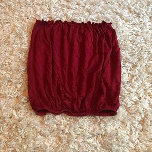 Red tube top shirt